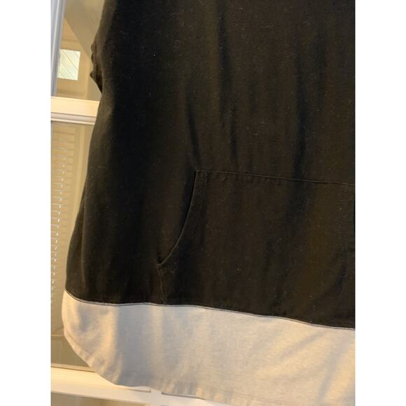 Zelos black hooded pullover sweatshirt unique womens sz small - Picture 3 of 7